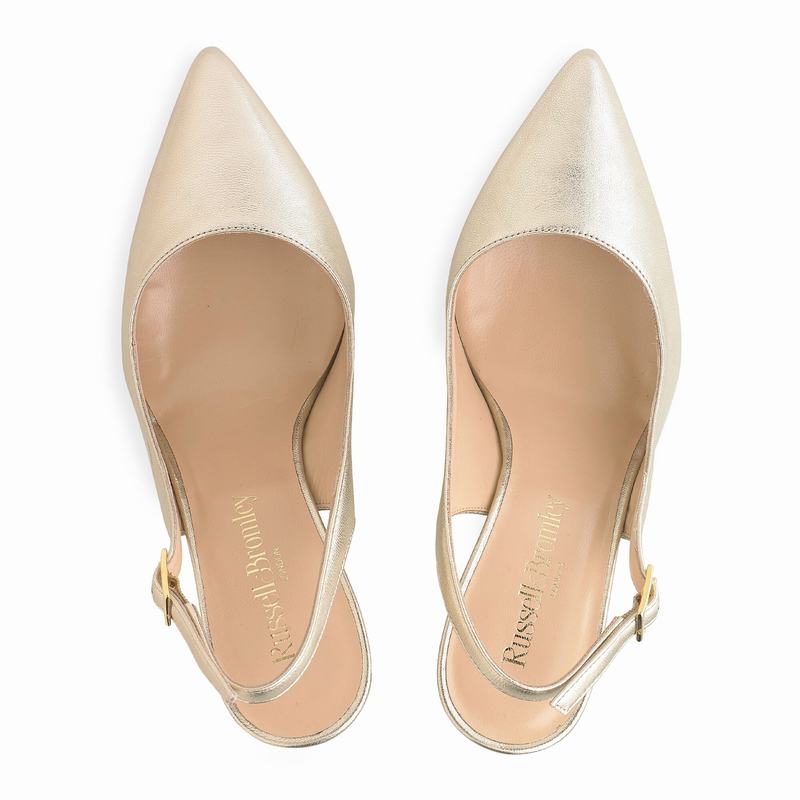 Russell And Bromley 85sling Pumps Dame Metallic | ZHC4223TE