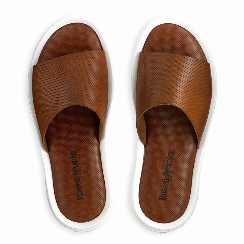 Russell And Bromley Air Badesandaler Herre Brune | NYB7830FZ