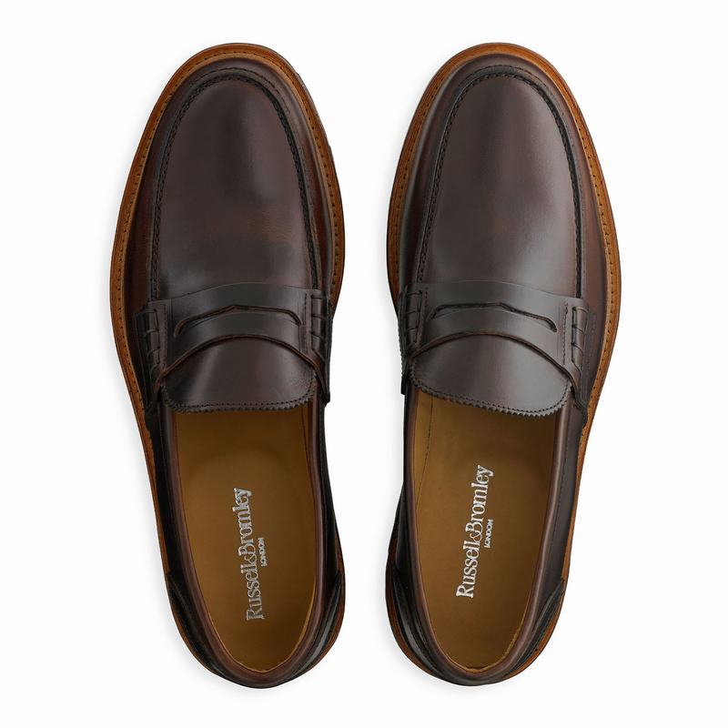 Russell And Bromley Arnside Mokkasiner Herre Brune | COJ2937RM