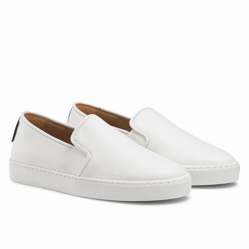 Russell And Bromley Ball Park Slip On Sneakers Dame Hvide | IUA4171UP