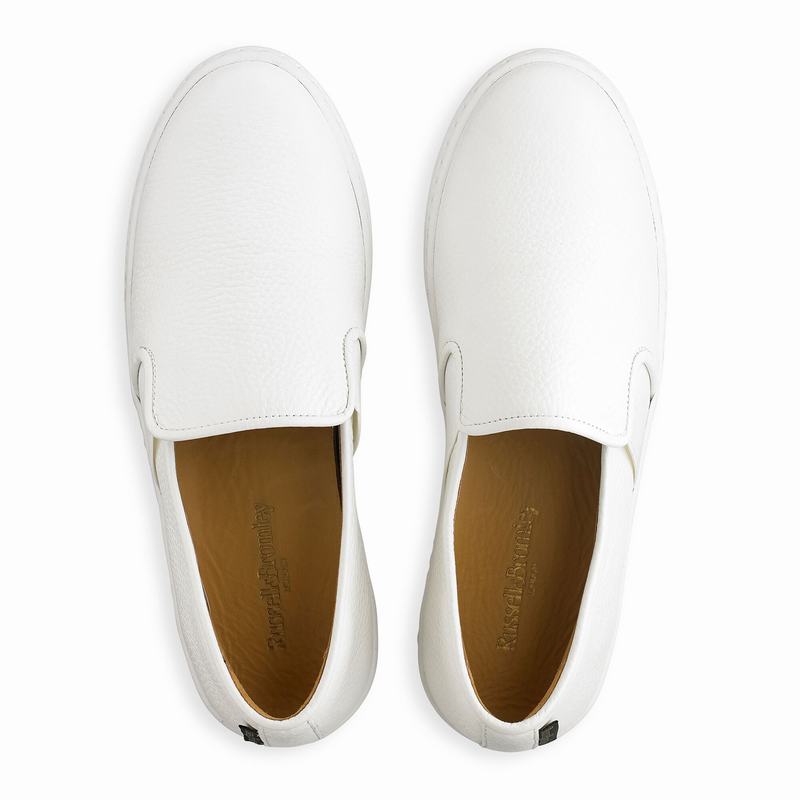 Russell And Bromley Ball Park Slip On Sneakers Dame Hvide | IUA4171UP