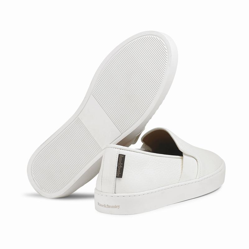 Russell And Bromley Ball Park Slip On Sneakers Dame Hvide | IUA4171UP