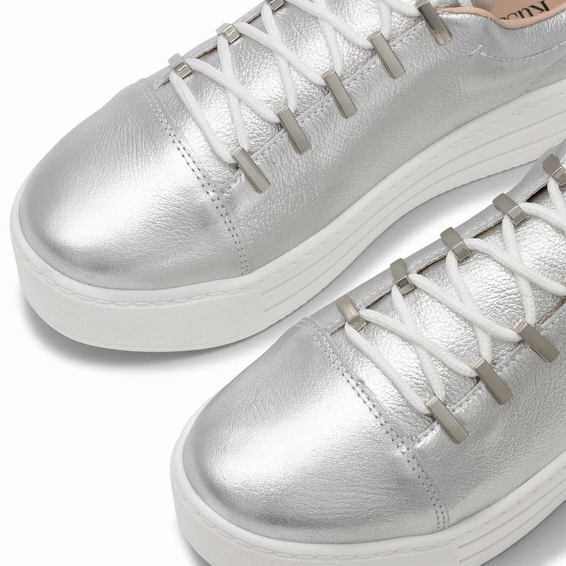 Russell And Bromley Barfly Platform Sneakers Dame Metallic | EQX5495YU