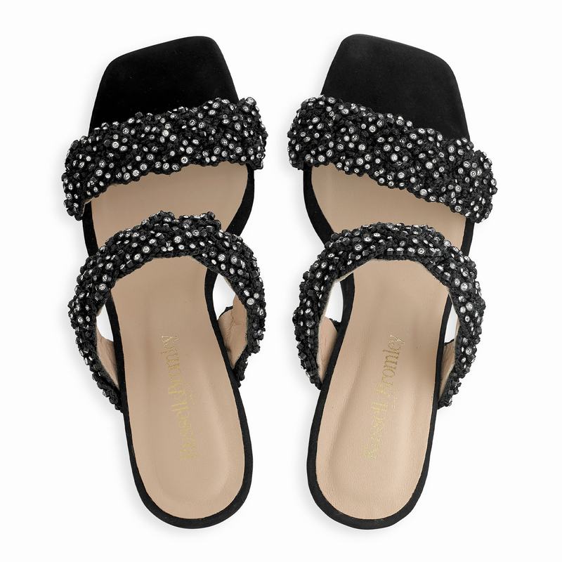 Russell And Bromley Be Jewel Sandaler med Hæl Dame Sort | VDS6235BK