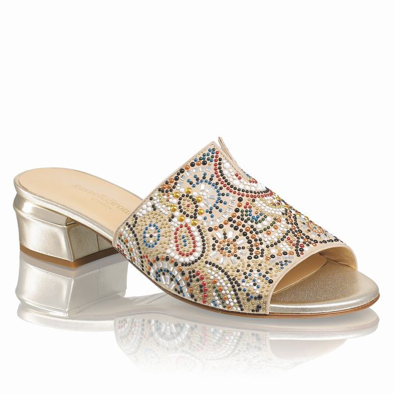 Russell And Bromley Beady Mules Dame Flerfarvede | PWQ8218VR