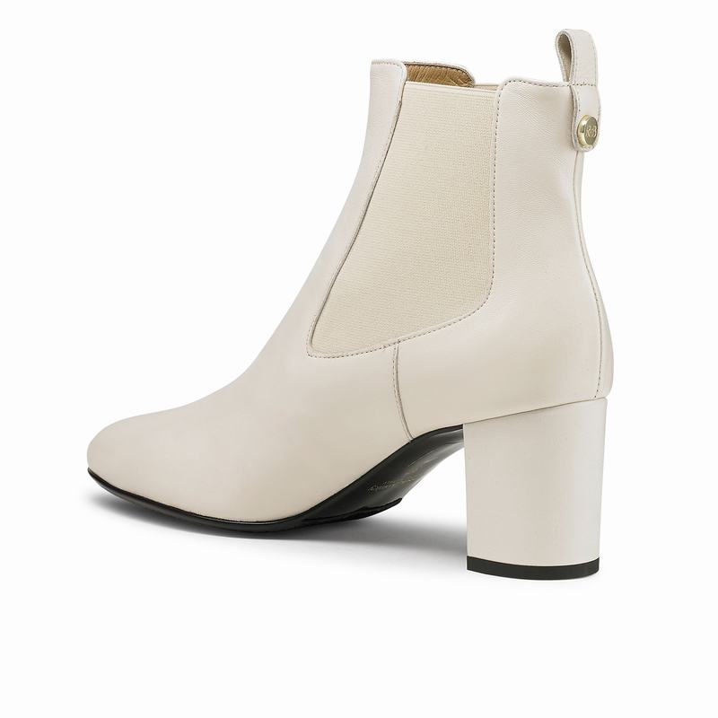 Russell And Bromley Beetle Chelsea Støvler Dame Hvide Hvide | HJO10049UL