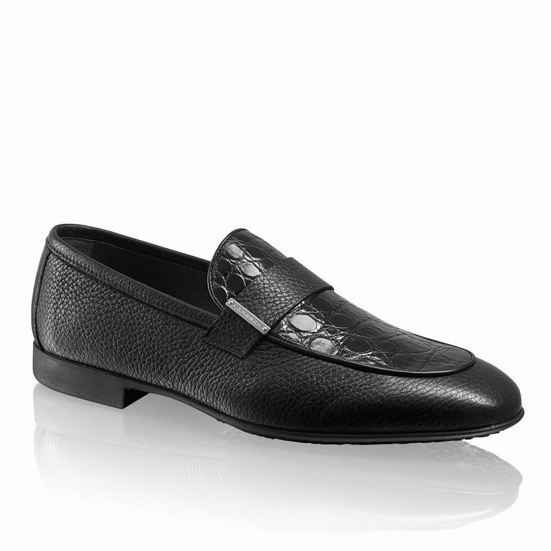 Russell And Bromley Bellagio Slip On Sko Herre Sort | HGS31FU