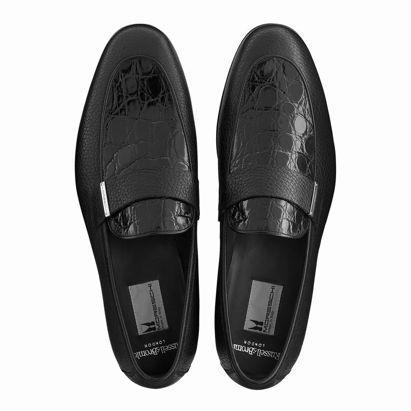 Russell And Bromley Bellagio Slip On Sko Herre Sort | HGS31FU