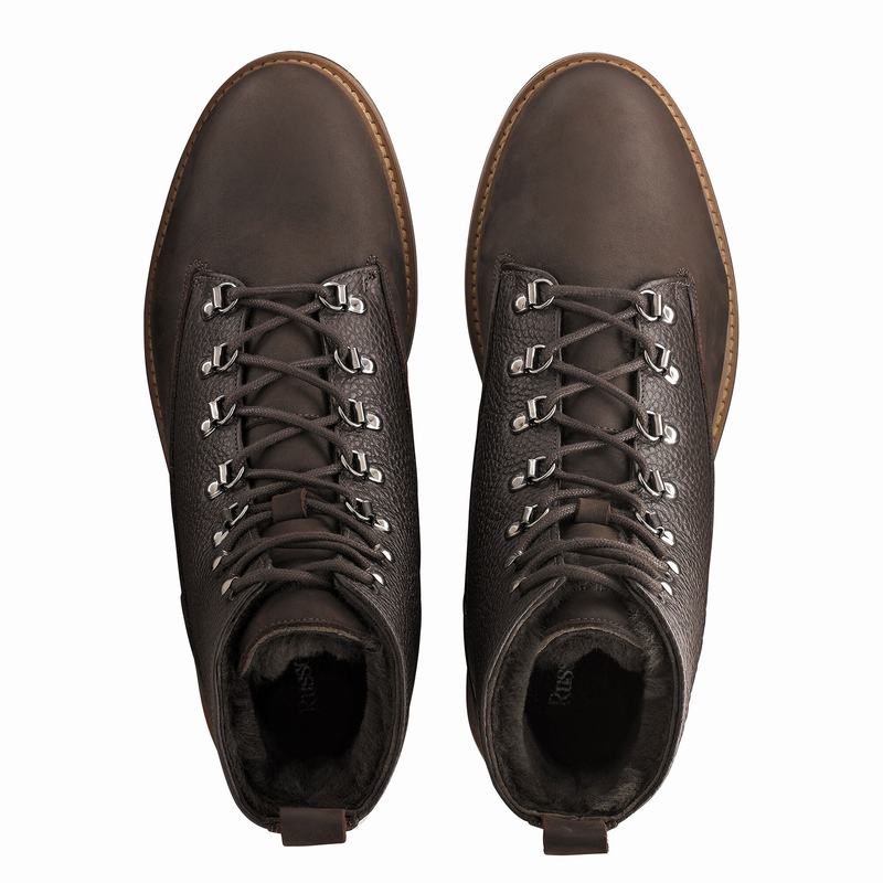 Russell And Bromley Blizzard Snørestøvler Herre Brune | WAZ8554OU