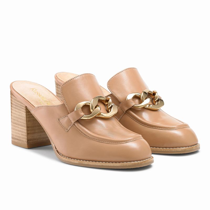 Russell And Bromley Blockmule Mokkasiner Dame Brune | XCU1056ZD