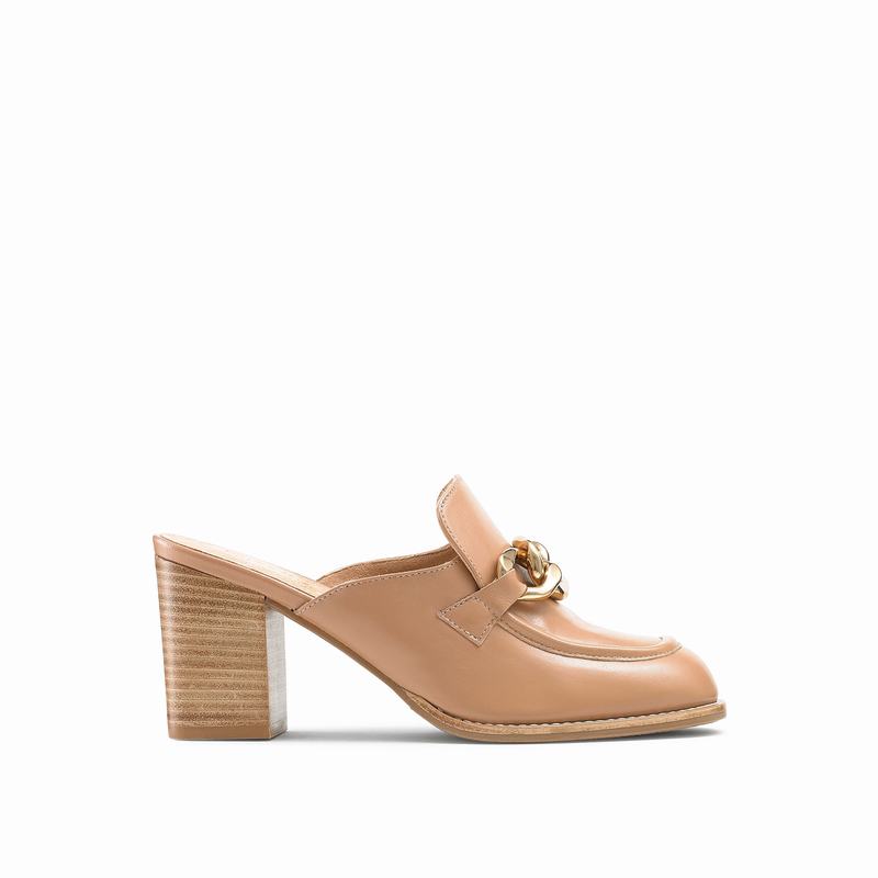 Russell And Bromley Blockmule Mokkasiner Dame Brune | XCU1056ZD