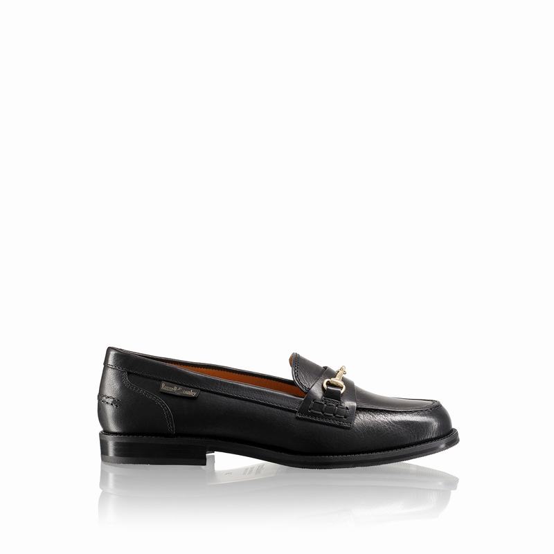 Russell And Bromley Brewster Mokkasiner Dame Sort | MWZ6356ON