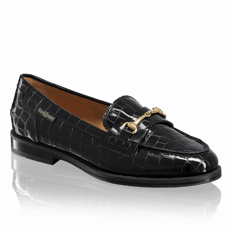 Russell And Bromley Brewster Mokkasiner Dame Sort | SMQ1378VL