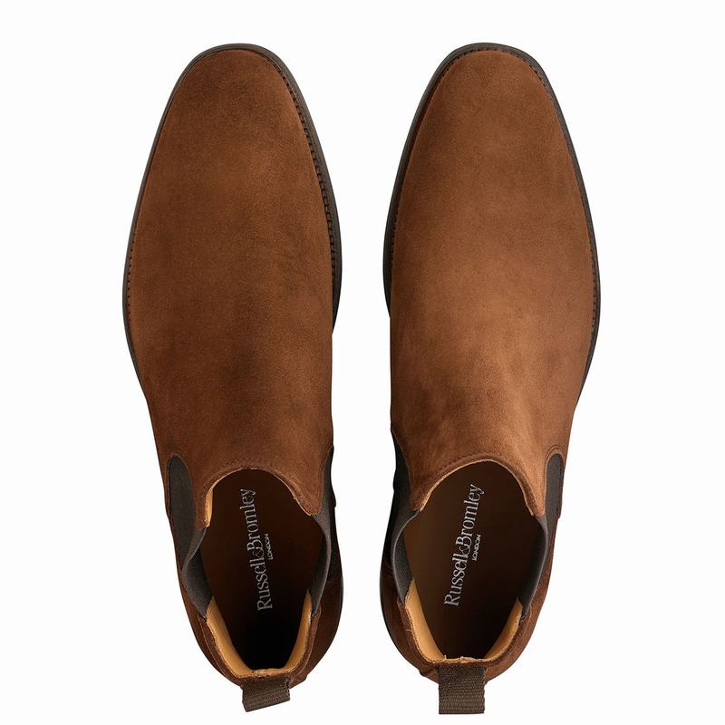 Russell And Bromley Burlington Chelsea Støvler Herre Brune | JOP2255ZE