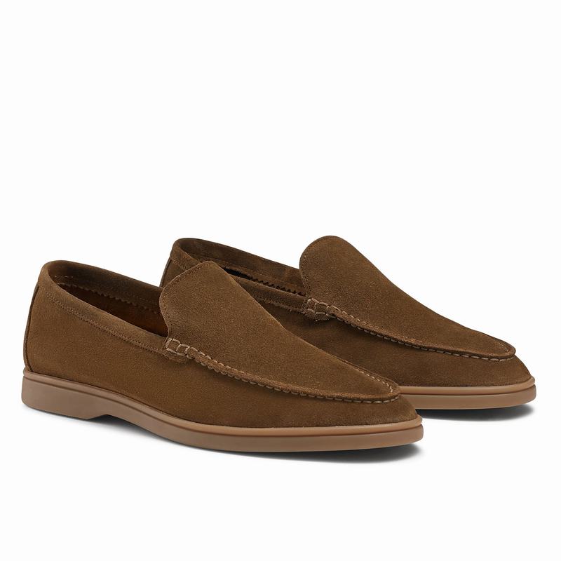 Russell And Bromley Carmel Slip On Sko Herre Brune | CUU868ER