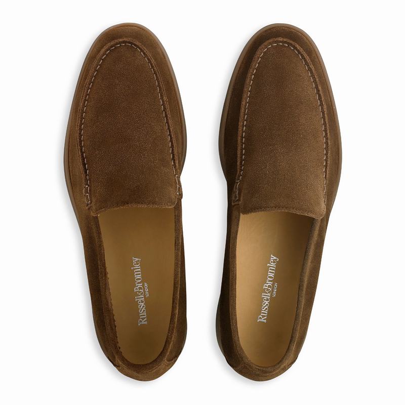 Russell And Bromley Carmel Slip On Sko Herre Brune | CUU868ER