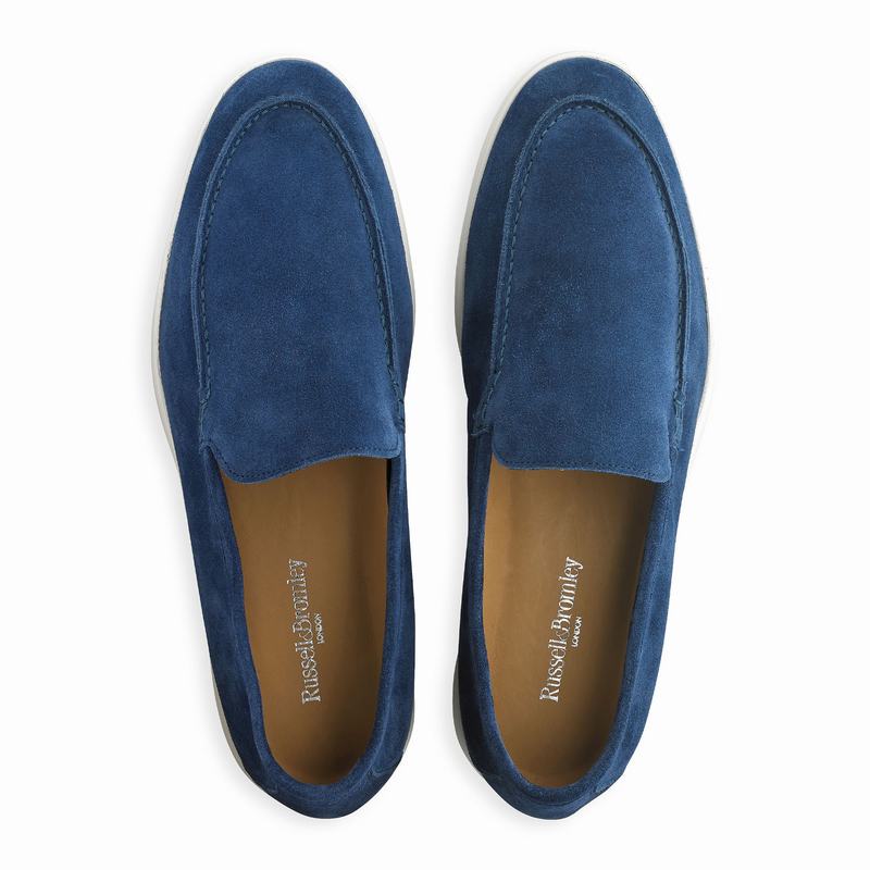 Russell And Bromley Carmel Slip On Sko Herre Blå | MBR260PA