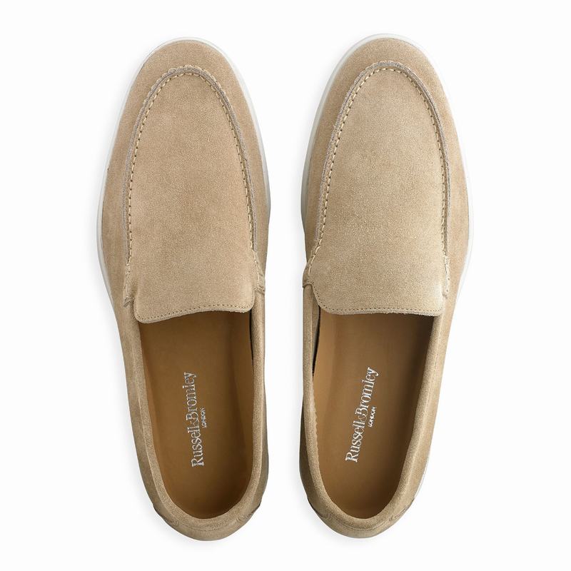 Russell And Bromley Carmel Slip On Sko Herre Khaki | NJX988AD