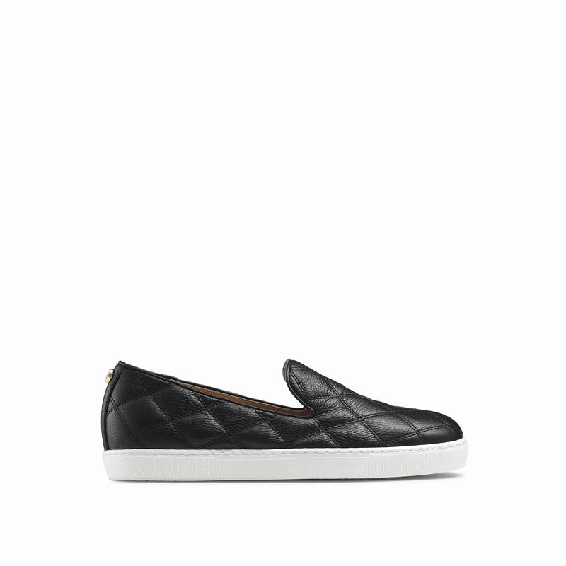 Russell And Bromley Casaquilt Slip On Sneakers Dame Sort | EGW8496JO