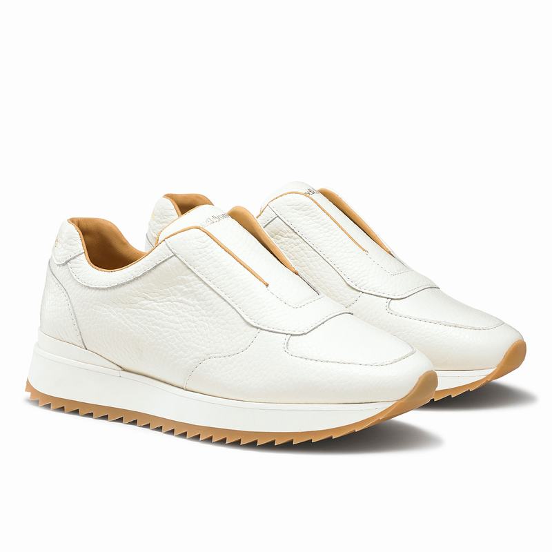 Russell And Bromley Catch Me Platform Sneakers Dame Hvide | JZP7367YN