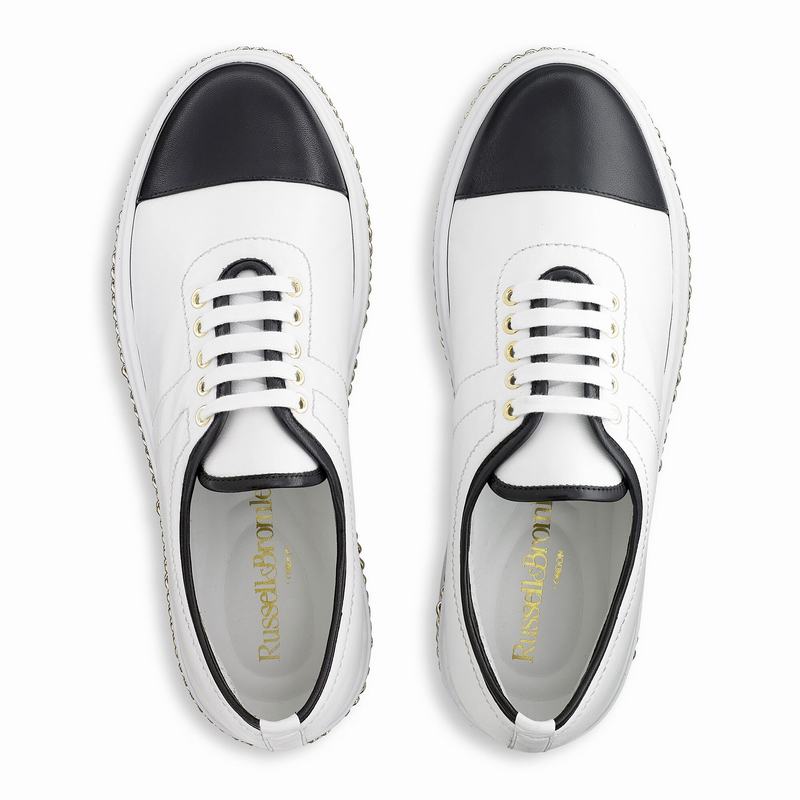 Russell And Bromley Chainline Platform Sneakers Dame Hvide | UNI1569KP