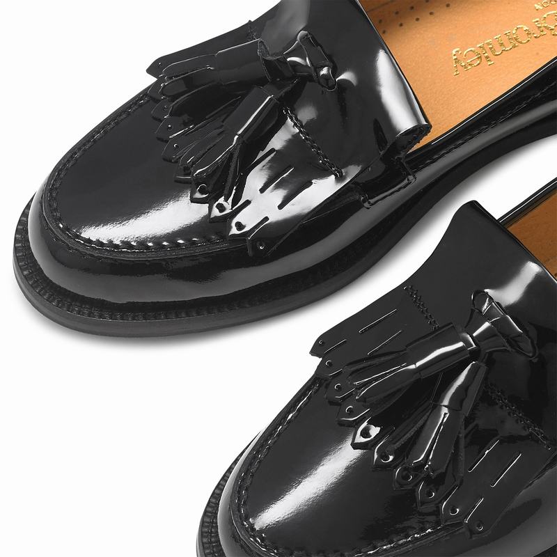 Russell And Bromley Chester Mokkasiner Dame Sort | QCM5664KL