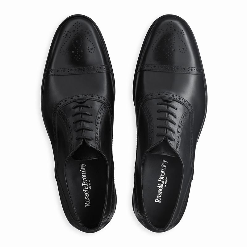 Russell And Bromley Chiltern Brogues Sko Herre Sort | SRX9812ZU