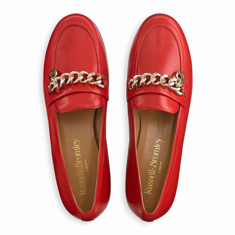 Russell And Bromley Chitchat Mokkasiner Dame Rød | NFQ1136DD