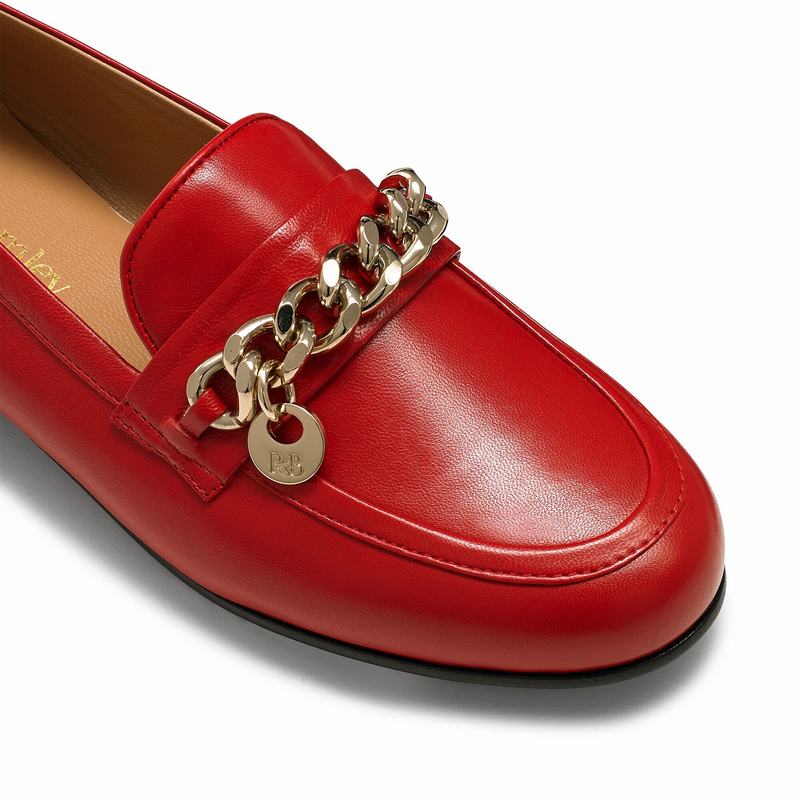 Russell And Bromley Chitchat Mokkasiner Dame Rød | NFQ1136DD