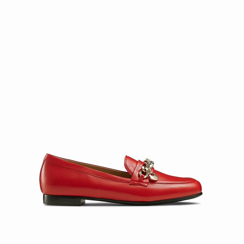 Russell And Bromley Chitchat Mokkasiner Dame Rød | NFQ1136DD