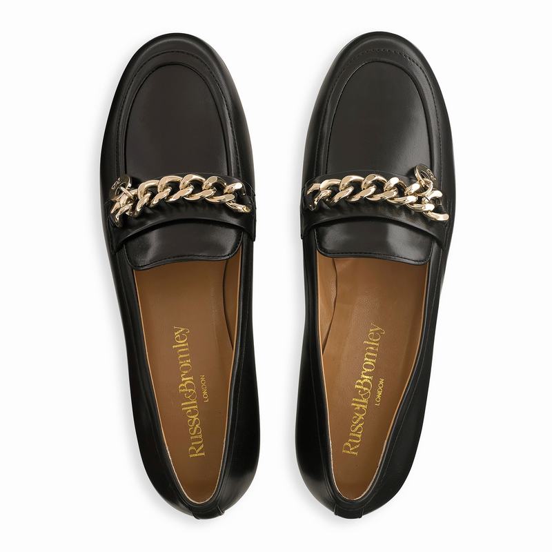 Russell And Bromley Chitchat Mokkasiner Dame Sort | NXB4851BZ