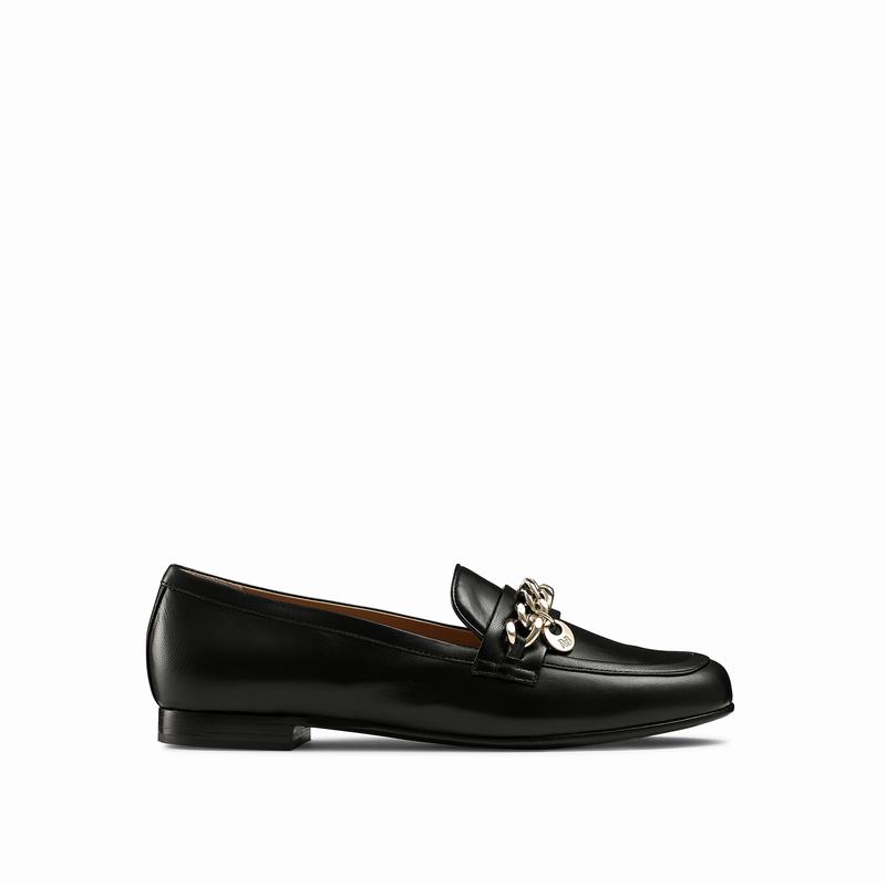 Russell And Bromley Chitchat Mokkasiner Dame Sort | NXB4851BZ