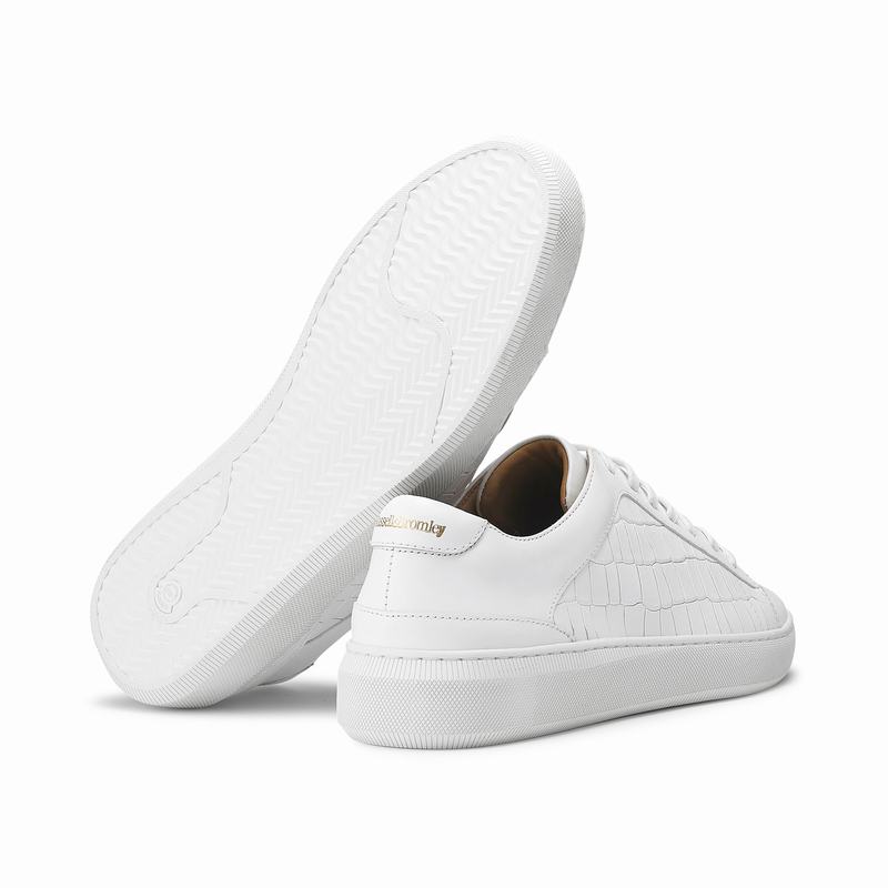 Russell And Bromley Clear Run Lave Sneakers Herre Hvide | LNN4687MI