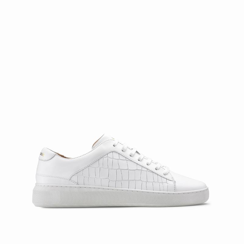 Russell And Bromley Clear Run Lave Sneakers Herre Hvide | LNN4687MI