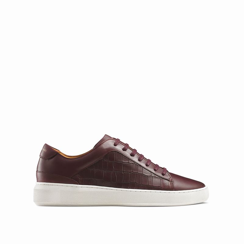 Russell And Bromley Clear Run Lave Sneakers Herre Rød | QBO93100NK