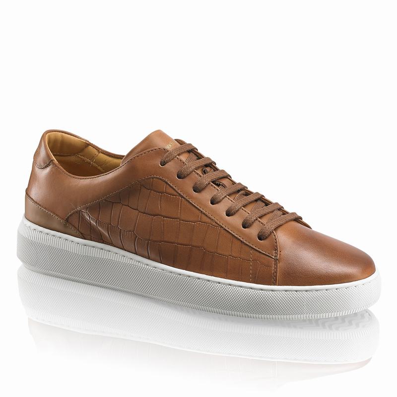 Russell And Bromley Clear Run Lave Sneakers Herre Brune | SLP5435AX