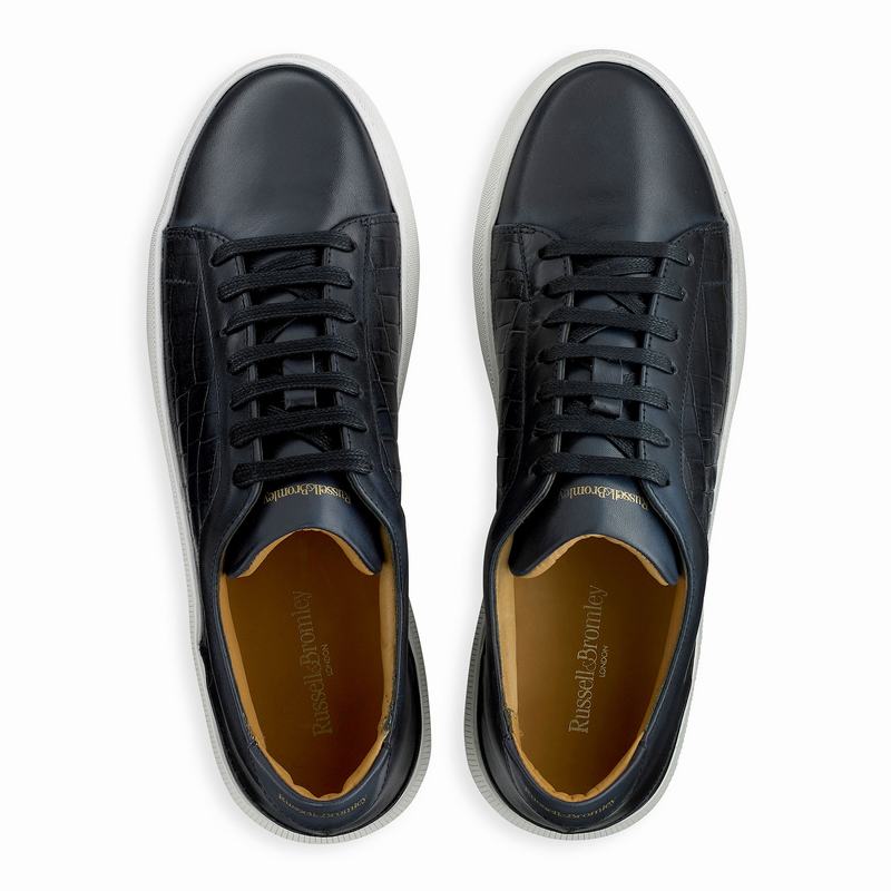 Russell And Bromley Clear Run Lave Sneakers Herre Blå | TEP4873NH