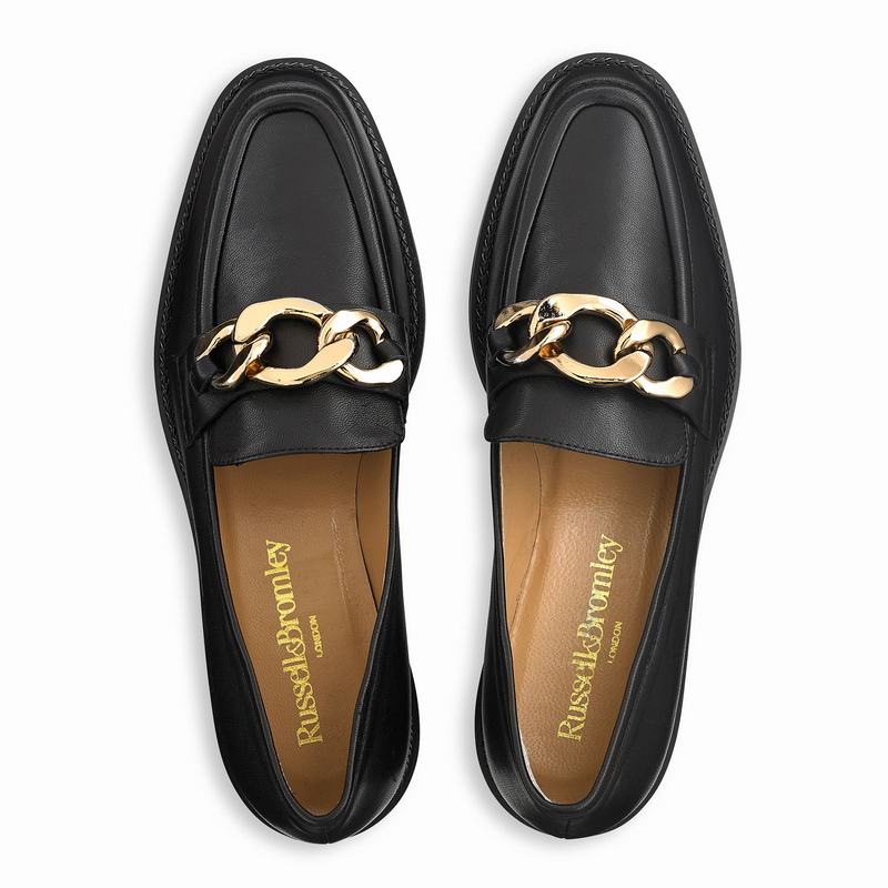 Russell And Bromley Cleopatra Mokkasiner Dame Sort | OTS2195KG