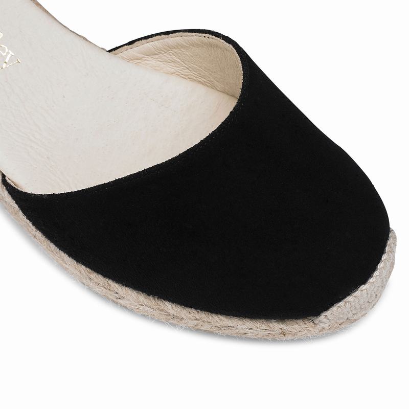 Russell And Bromley Cocowrap Espadrillos Dame Sort | WOK9466SV