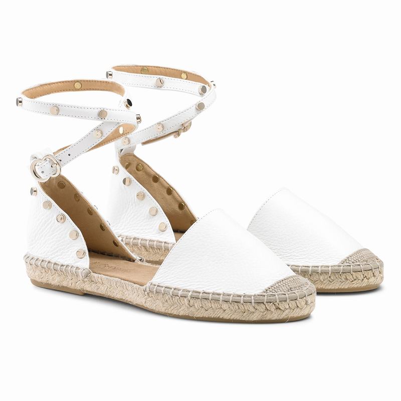 Russell And Bromley Coin Wrap Espadrillos Dame Hvide | OVE698ED