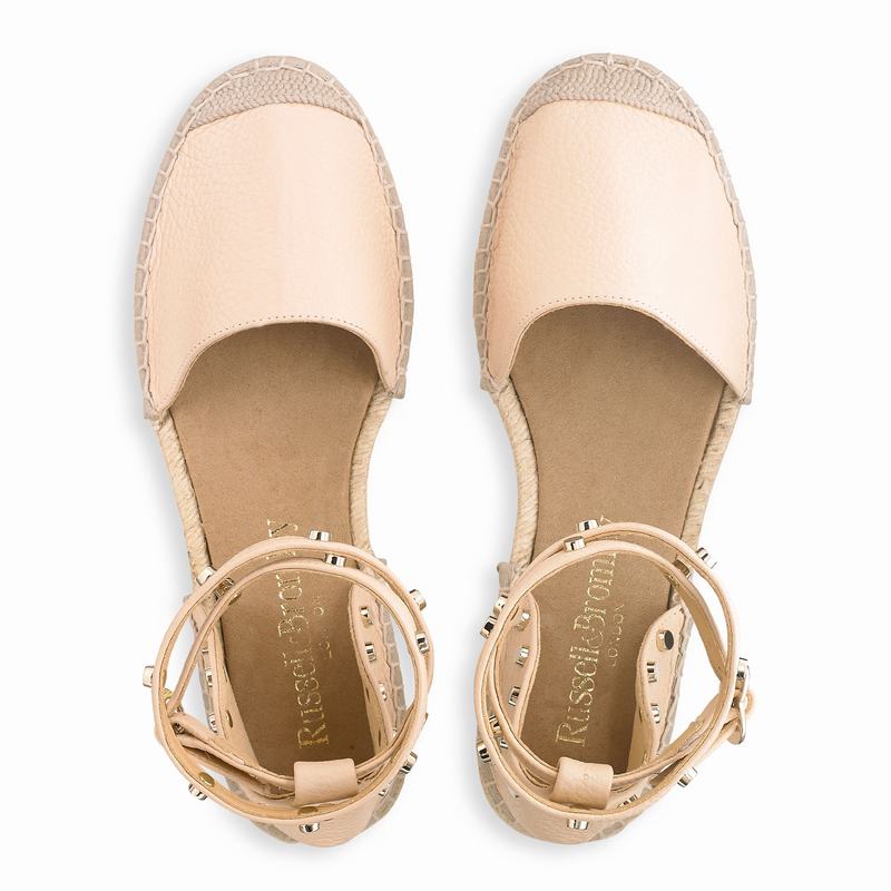 Russell And Bromley Coin Wrap Espadrillos Dame Brune | VPB6061SJ