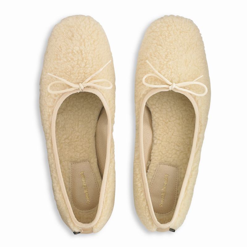 Russell And Bromley Cuddle Balletsko Dame Hvide Hvide | BVJ8897WV