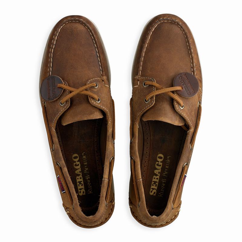 Russell And Bromley Docksides Sejlersko Herre Brune | QKW8367XE