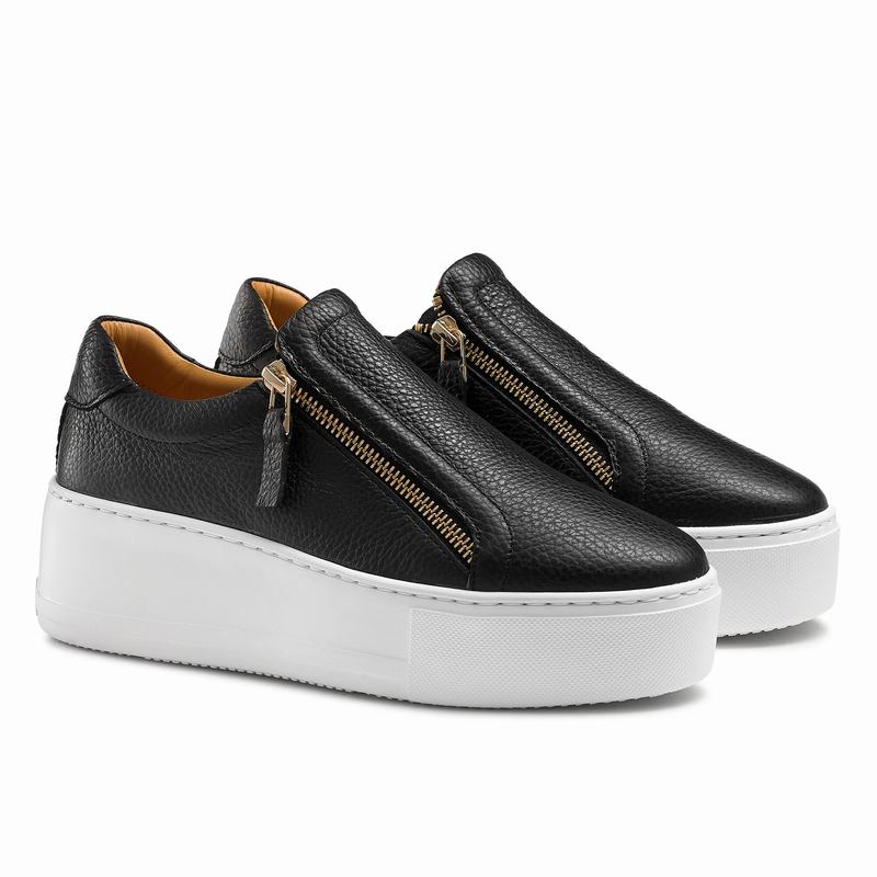 Russell And Bromley Doublepark Platform Sneakers Dame Sort | NTY4332RL