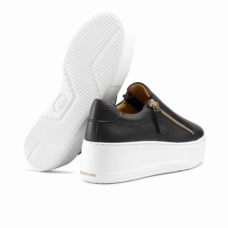 Russell And Bromley Doublepark Platform Sneakers Dame Sort | NTY4332RL