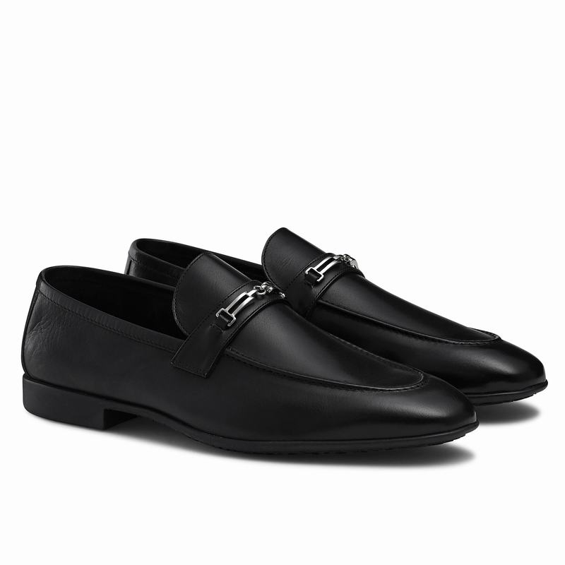 Russell And Bromley Duty Mokkasiner Herre Sort | DIP6869VB