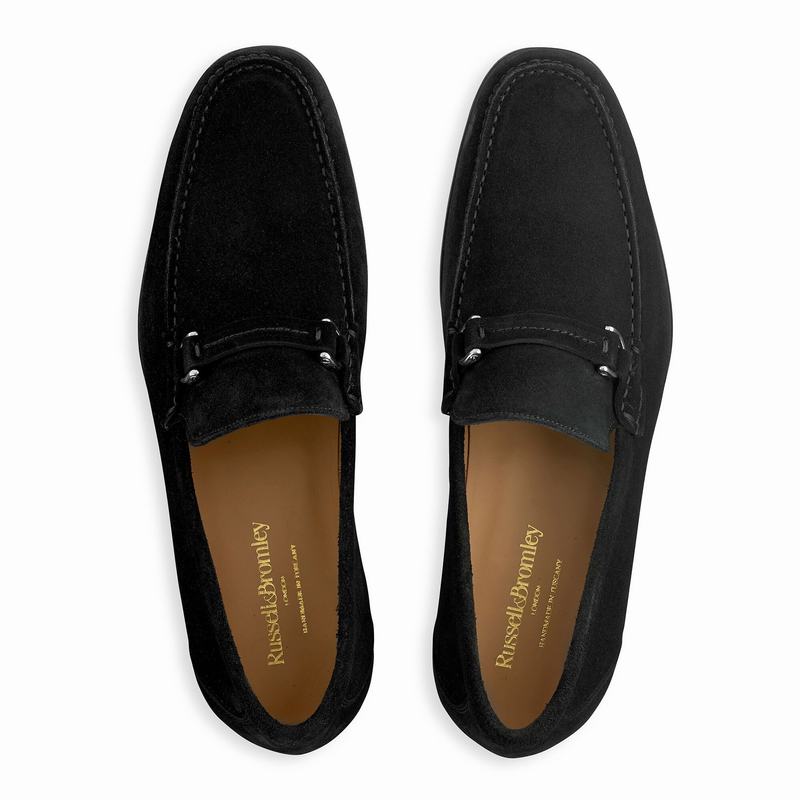 Russell And Bromley Elite Mokkasiner Herre Sort | YTJ7166BE