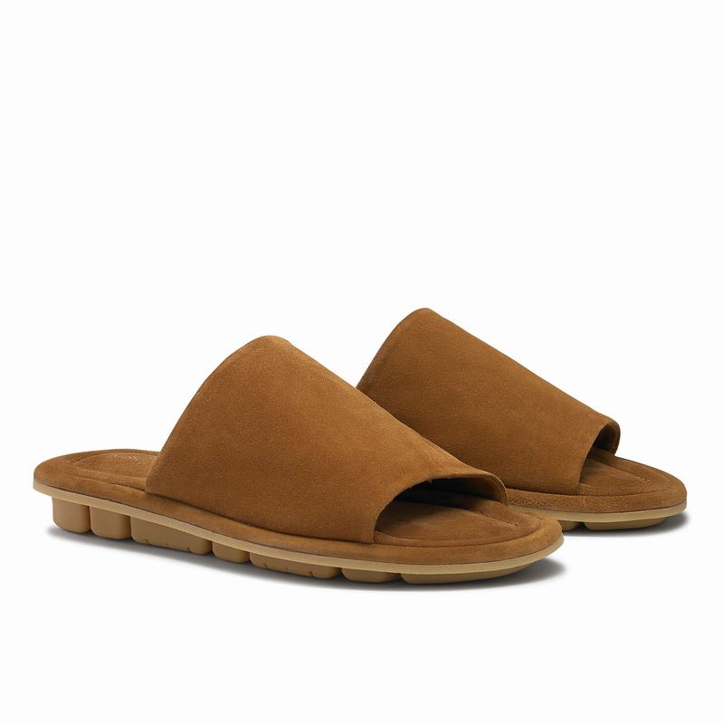 Russell And Bromley Flade Bed Badesandaler Herre Brune | TLQ4885FQ