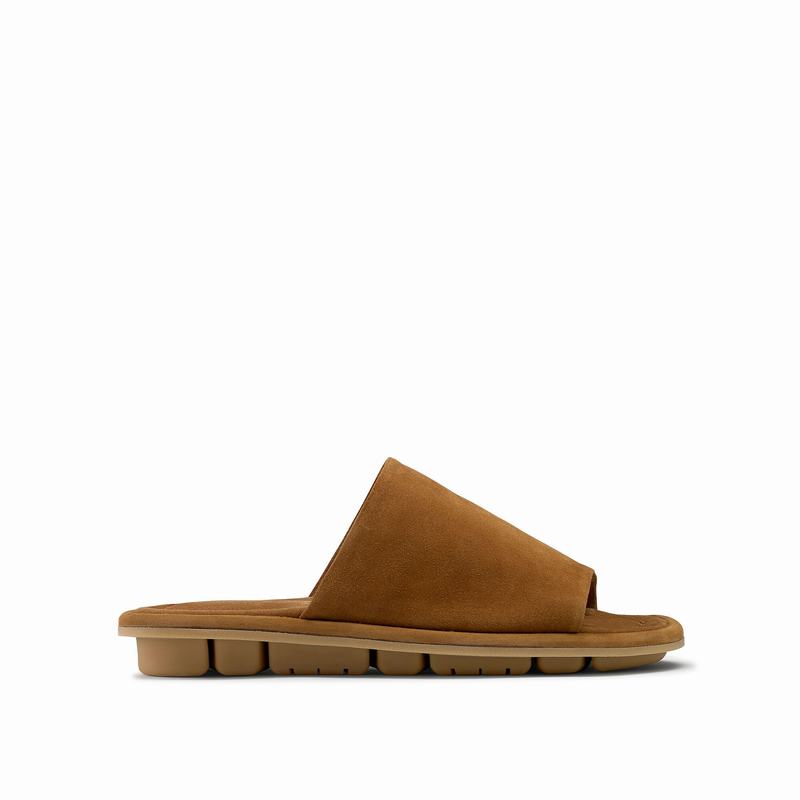 Russell And Bromley Flade Bed Badesandaler Herre Brune | TLQ4885FQ