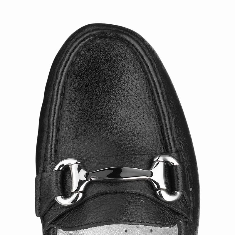 Russell And Bromley Grand Mokkasiner Dame Sort | PEN3067WB